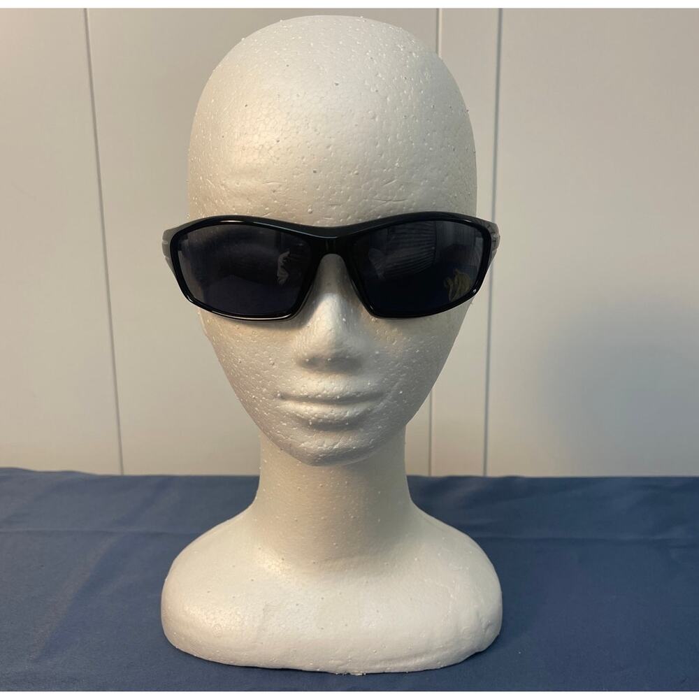 Mens Sport Style Sunglasses Black  with Grey‎ Accents